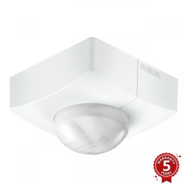 Steinel 058296 - Détecteur de mouvement IS 345 MX Highbay V3 KNX IP54 carré blanc