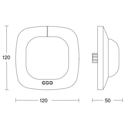 Steinel 058470 - Aanwezigheidsdetector IR Quattro HD 24m KNX wit