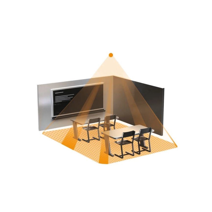 Steinel 058487 - Aanwezigheidsdetector IR Quattro 8m V3 KNX wit