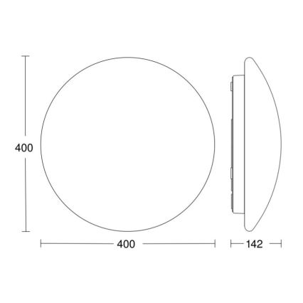 STEINEL 058593 - Plafonnier salle de bain avec détecteur RS PRO LED/20W/230V 4000K IP54