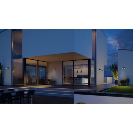 STEINEL 058654 - Applique murale d'extérieur LED avec capteur SPOT DUO 2xGU10/7,5W/230V IP44