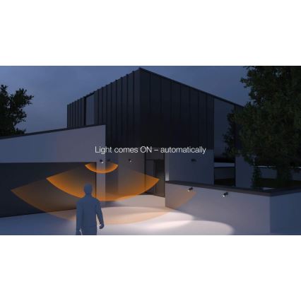 STEINEL 058654 - Applique murale d'extérieur LED avec capteur SPOT DUO 2xGU10/7,5W/230V IP44