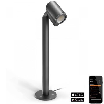 Steinel 058678 - LED Buitenlamp met schemersensor SPOT WAY 1xGU10/7,86W/230V IP44 antraciet