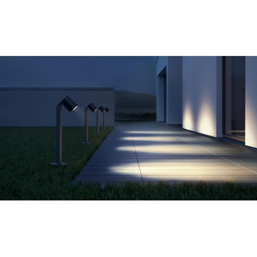 Steinel 058678 - LED Lamp voor Buiten met Schemer Sensor SPOT WAY 1xGU10/7,86W/230V IP44 antraciet