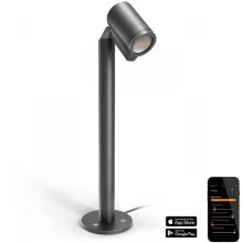 Steinel 058678 - LED Lamp voor Buiten met Schemer Sensor SPOT WAY 1xGU10/7,86W/230V IP44 antraciet