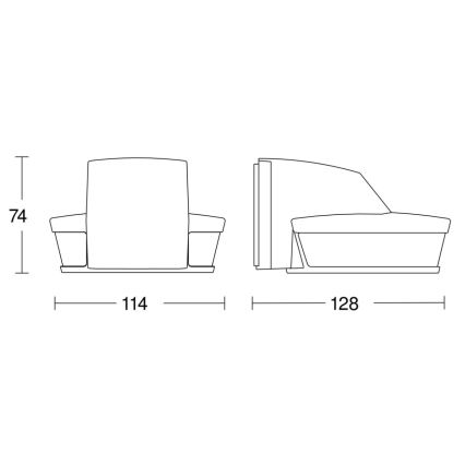 Steinel 059613 - Bewegingssensor SensIQ S IP54 wit + afstandsbediening