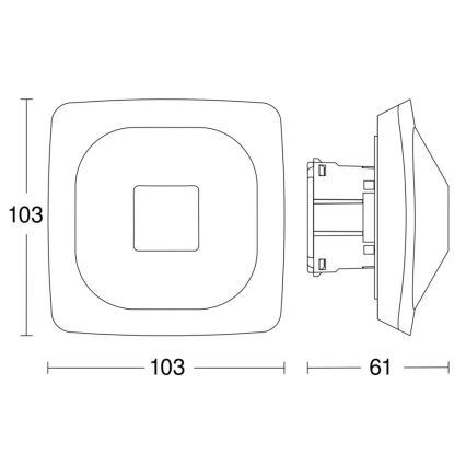 Steinel 064242 - Aanwezigheidsdetector HF 360-2 COM2 wit