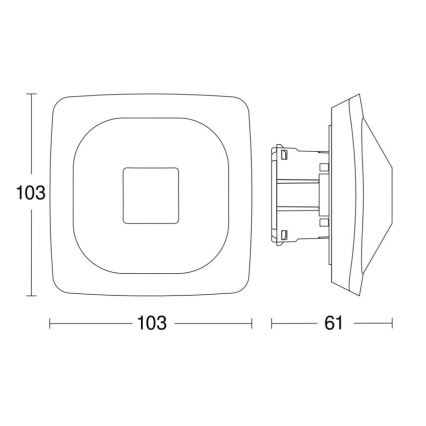 Steinel 064266 - Aanwezigheidsdetector HF 360-2 DALI-2 APC wit