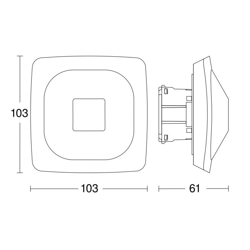 Steinel 064266 - Aanwezigheidsdetector HF 360-2 DALI-2 APC wit