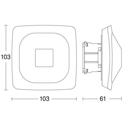 Steinel 064280 - Aanwezigheidsdetector HF 360-2 DALI-2 wit