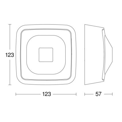 Steinel 064297 - Aanwezigheidsdetector HF 360-2 DALI-2 wit