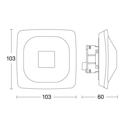 Steinel 064303 - Aanwezigheidsdetector HF 360-2 KNX wit