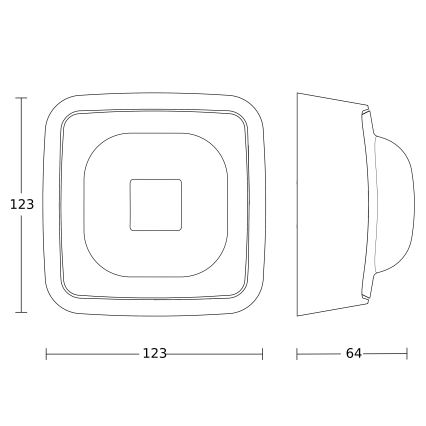 Steinel 064402 - Aanwezigheidsmelder IR QUATTRO HD-2 BT-IPD