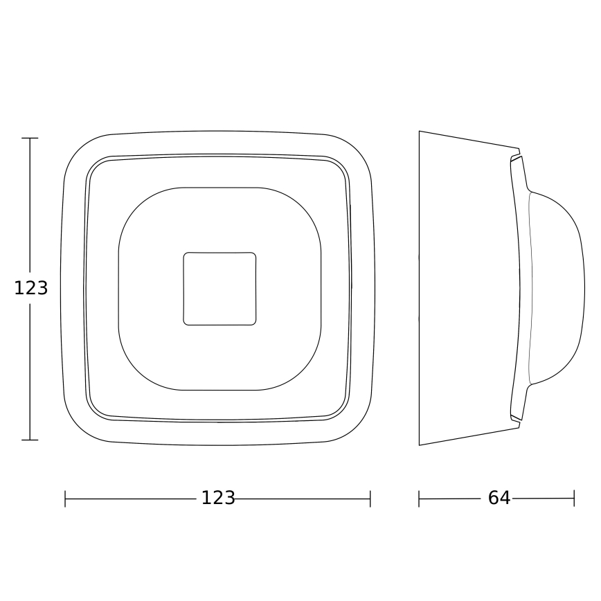 Steinel 064402 - Détecteur de présence IR QUATTRO HD-2 BT-IPD