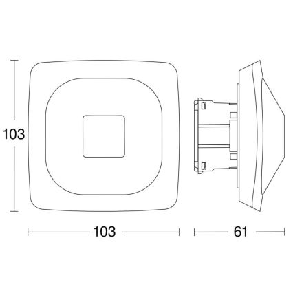 Steinel 064433 - Aanwezigheidsdetector HF 360-2 COM1 wit