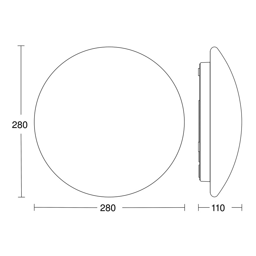 STEINEL 064808 - LED Badkamer plafondlamp met sensor RS PRO LED/9,5W/230V 3000K IP54