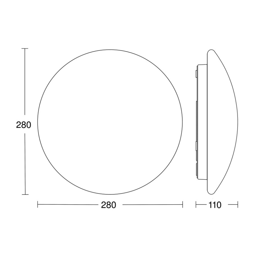 STEINEL 064815 - LED Badkamer plafondlamp met sensor RS PRO LED/9,5W/230V 4000K IP54