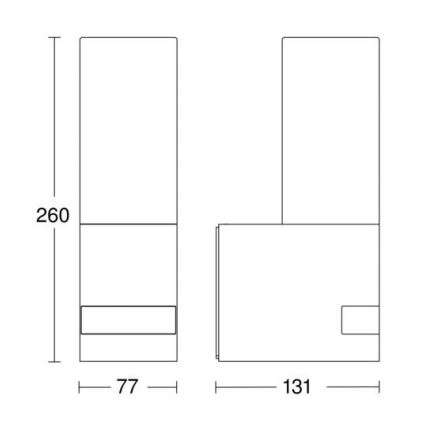 Steinel 065287 - Luminaire d'extérieur LED avec détecteur L 605 LED/9,5W/230V IP44 anthracite