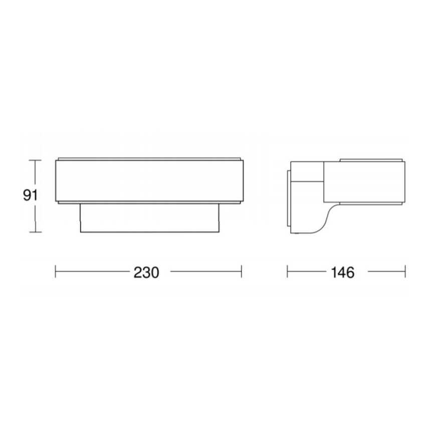 STEINEL 065706 - Applique murale d'extérieur LED avec capteur LED/12,5W/230V IP44