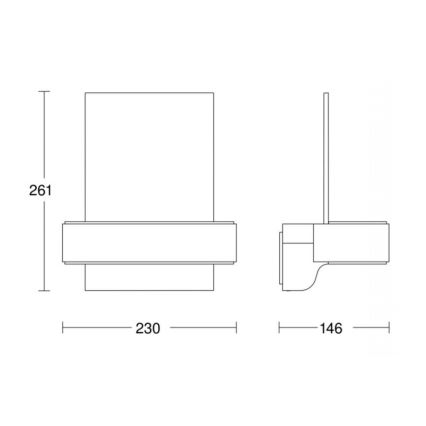 STEINEL 065713 - LED Huisnummer met sensor L820 LED/12,5W/230V IP44