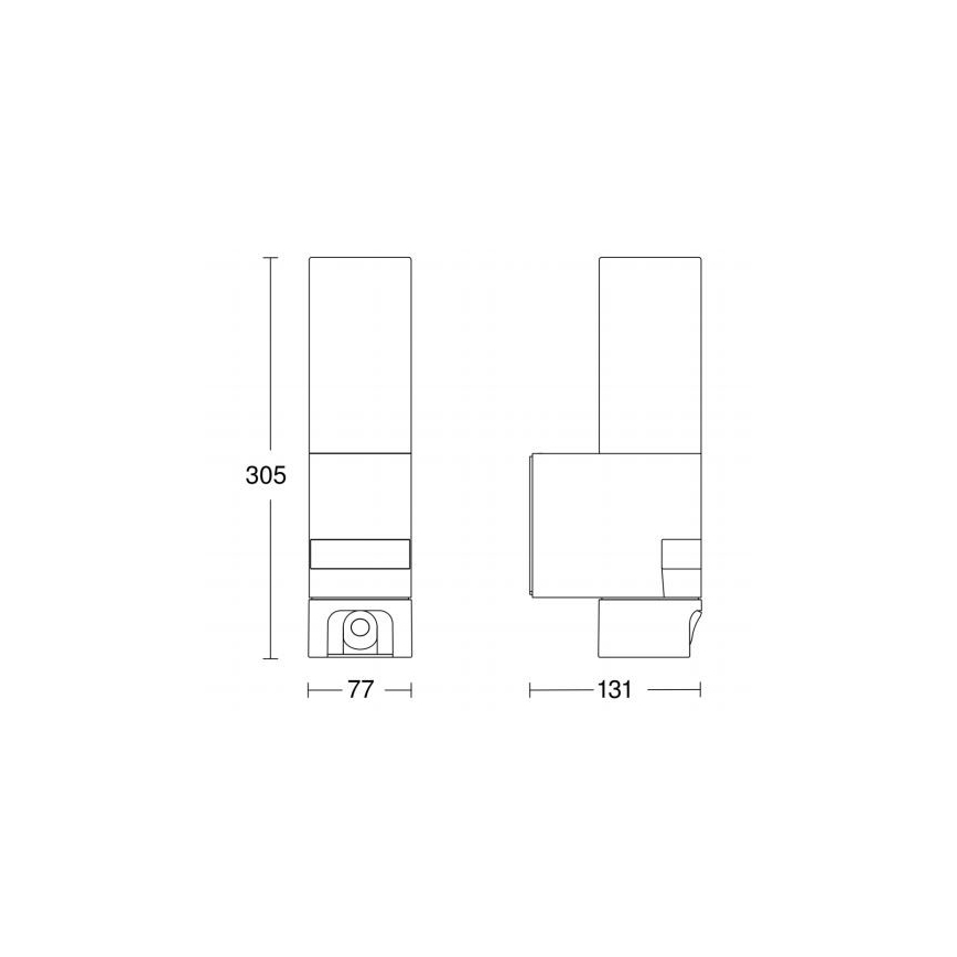 Steinel 065829 - Applique d'extérieur LED avec détecteur L 620 LED/13,5W/230V IP44