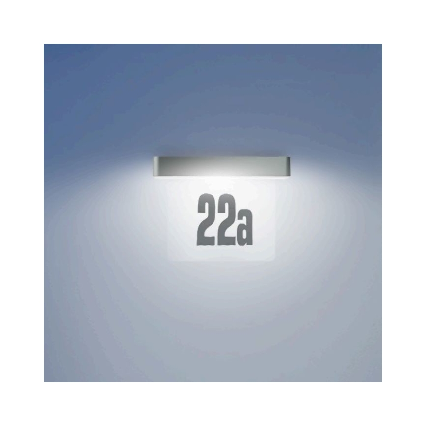 Steinel 065935 - Solar LED Huisnummer XSolar SOL-O HN LED/0,07W 2000 mAh IP44 antraciet