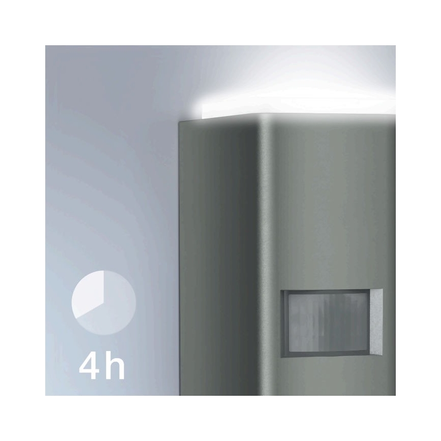 Steinel 067199 - LED Wand Lamp voor Buiten met Sensor L 930 S LED/9,3W/230V IP44 antraciet