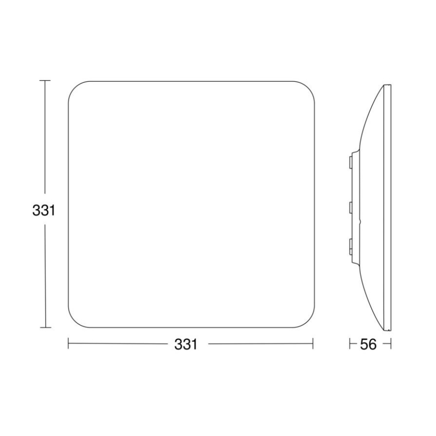 Steinel 067519 - Dimbare LED plafondlamp met sensor RS PRO S30 Q SC 26W/230V 4000K