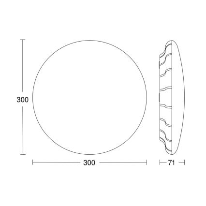 Steinel 067564 - Dimbare LED Plafondlamp met sensor RS PRO S20 SC LED/15,7W/230V 3000K