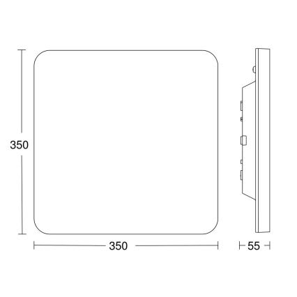 Steinel 067878 - LED Plafondlamp met sensor RS PRO LED/23,4W/230V IP40 4000K
