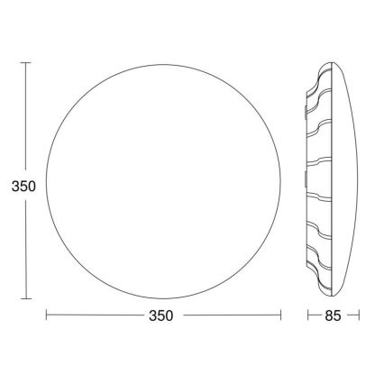 Steinel 068042 - Plafonnier LED avec détecteur RS PRO S30 SC 25,8W/230V 4000K