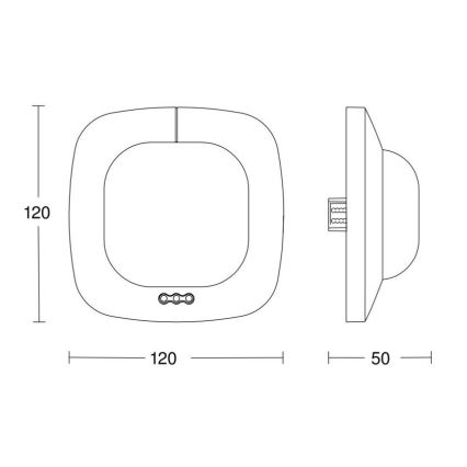 Steinel 068622 - Aanwezigheidsdetector IR Quattro HD 24m KNX zwart