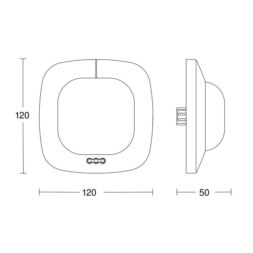 Steinel 068622 - Aanwezigheidsdetector IR Quattro HD 24m KNX zwart