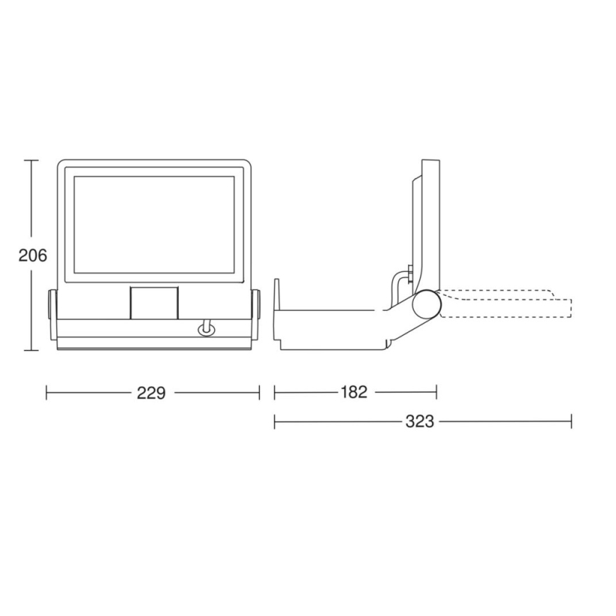 Steinel 069513 - LED Schijnwerper XLED PRO ONE LED/17,7W/230V 3000K IP44 antraciet