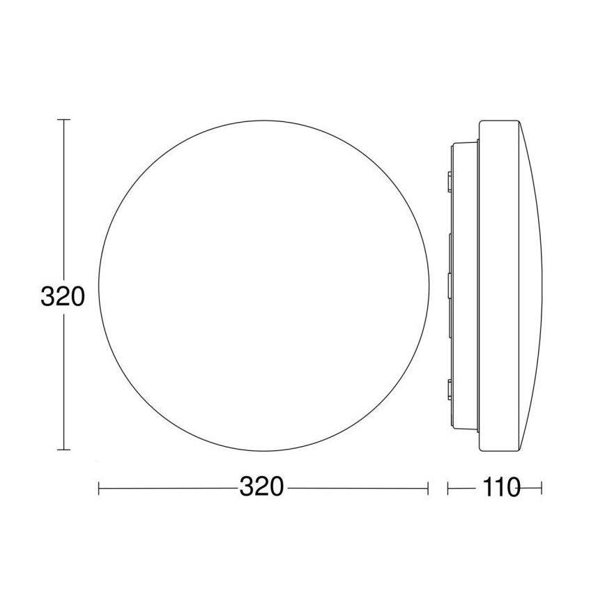 Steinel 069742-LED Badkamer plafondlamp met sensor RSPROP2 15,1W/230V 3000K IP54