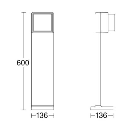 Steinel 078652 - Lampe LED à intensité variable extérieure GL 85 C 600 LED/9W/230V 3000K IP44