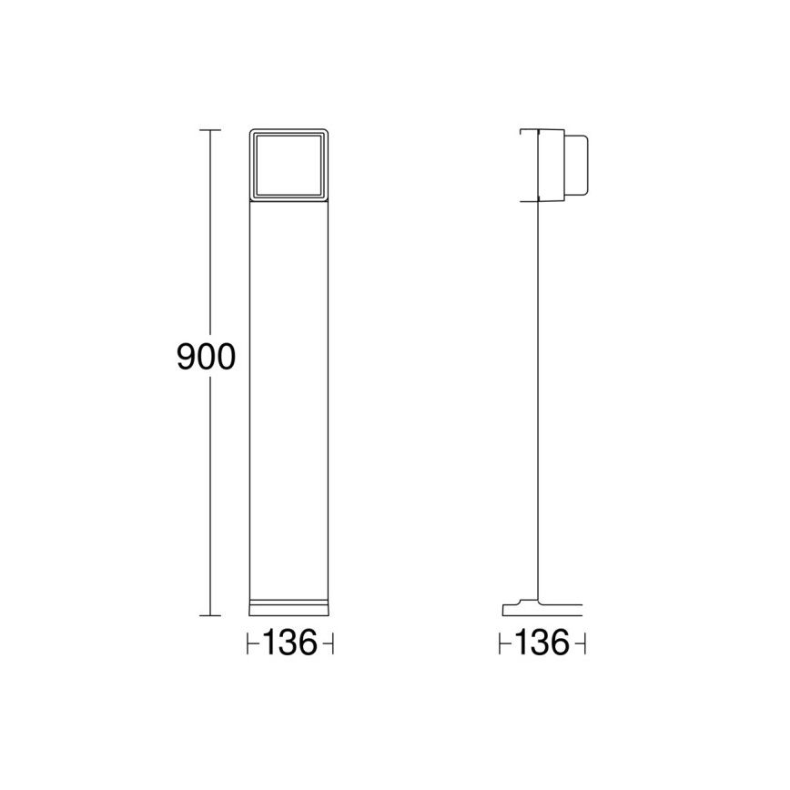 Steinel 078676 - LED dimbare buitenlamp GL 85 C 900 LED/9W/230V IP44