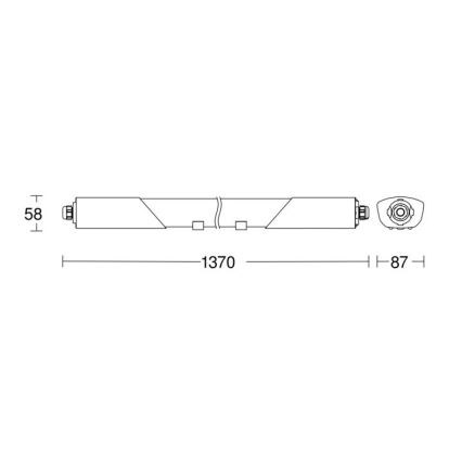 Steinel 079178- Luminaire industriel LED avec détecteur RS PRO CONNECT 5100 SL 30W/230V IP66