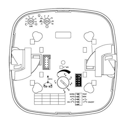 Steinel 079345 - Aanwezigheidsdetector IR QUATTRO COM1 230V wit