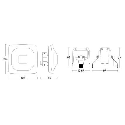 Steinel 079437 - Aanwezigheidsdetector HF 360-2 KNX wit