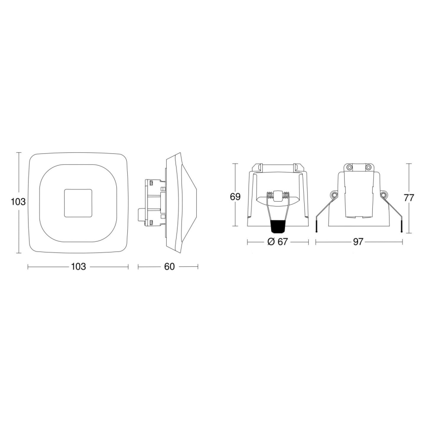 Steinel 079437 - Aanwezigheidsdetector HF 360-2 KNX wit