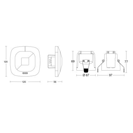 Steinel 079512 - Aanwezigheidsdetector HF 360 COM1 wit