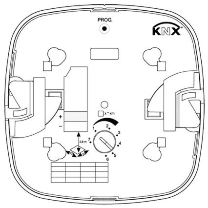 Steinel 079536 - Aanwezigheidsdetector HF 360 KNX wit