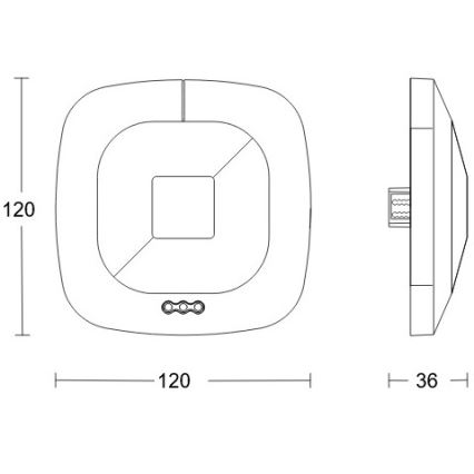 Steinel 079536 - Aanwezigheidsdetector HF 360 KNX wit