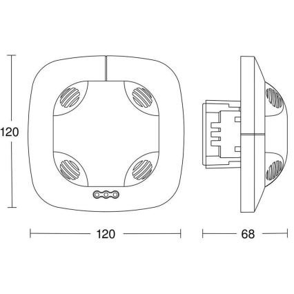 Steinel 079611 - Aanwezigheidsdetector US 360 COM1 wit