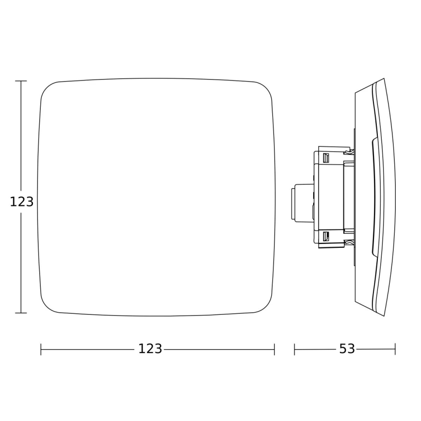 Steinel 081867 - Multisensor True Presence inbouw V2 IP UP WS wit