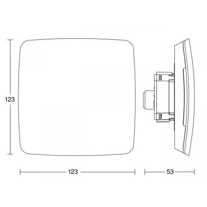 Steinel 084127 - Multicapteur True Presence encastrable V2 BT-IPD UP WS blanc