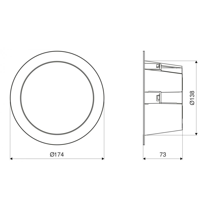 Steinel 084998 - Spot encastrable à intensité variable avec détecteur RS PRO DL 150 SC LED/10,8W/230V 3000/4000/5700K IP54