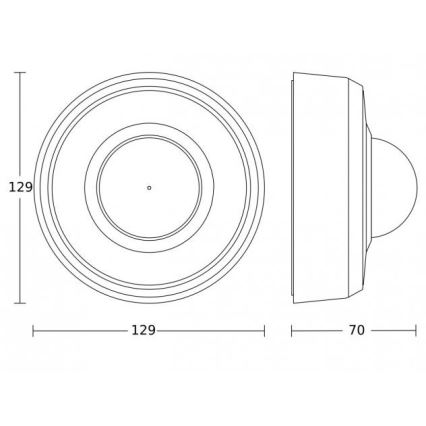 Steinel 087760 - Bewegingssensor voor buiten MD-24 ECO COM1 360° IP54 wit