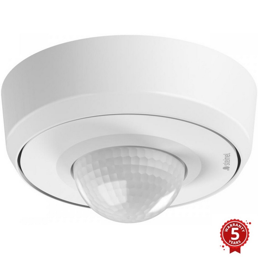 Steinel 087821 - Bewegingssensor voor buiten met aanwezigheidssensor PD-24 ECO COM1 360° IP54 wit